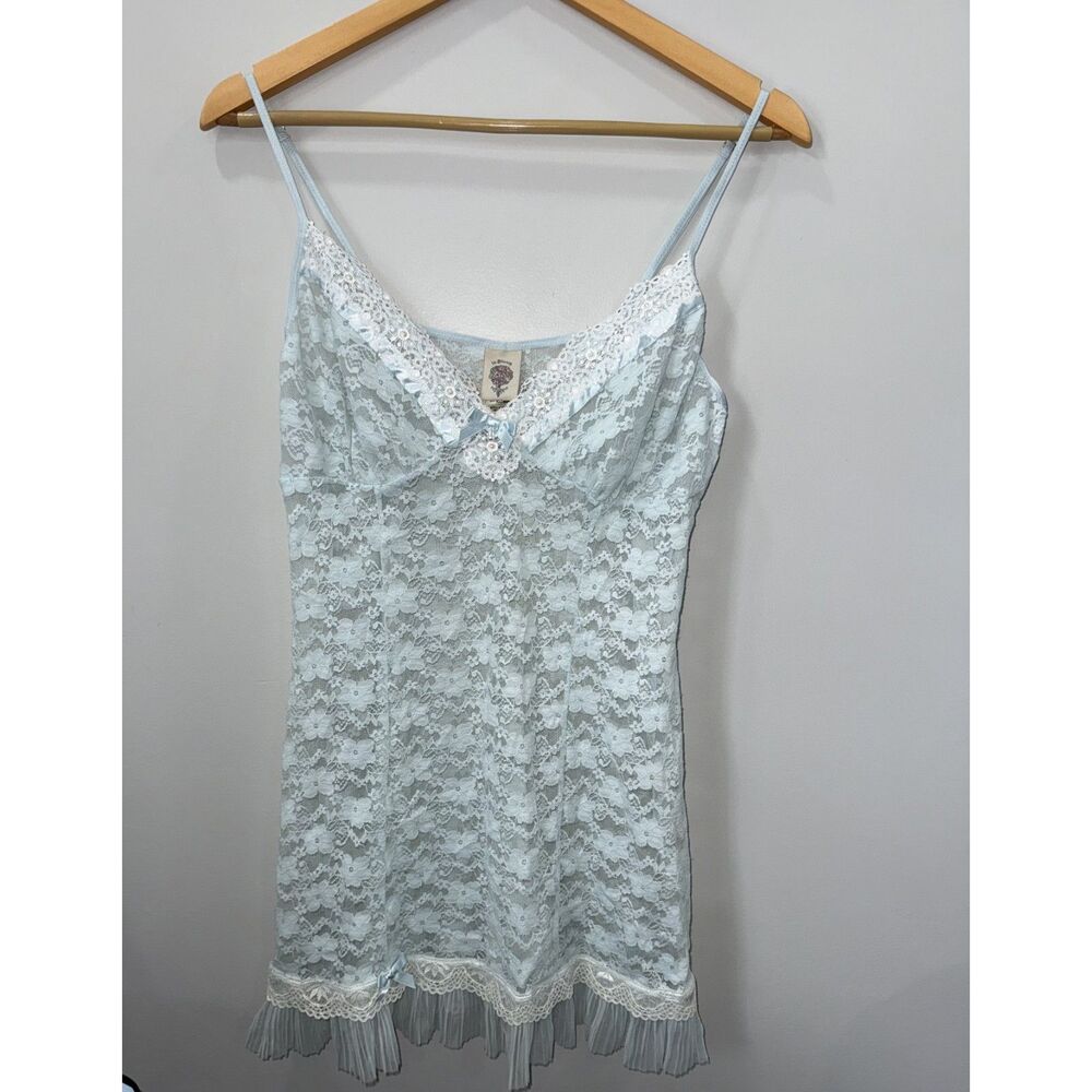 Vintage In Bloom By Jonquil Lace Night Gown Womens XL Sexy Nightie !